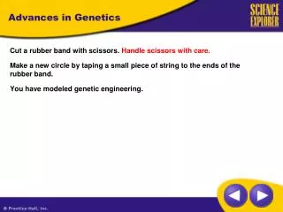 Advances in Genetics