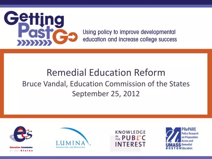 remedial education reform bruce vandal education commission of the states september 25 2012
