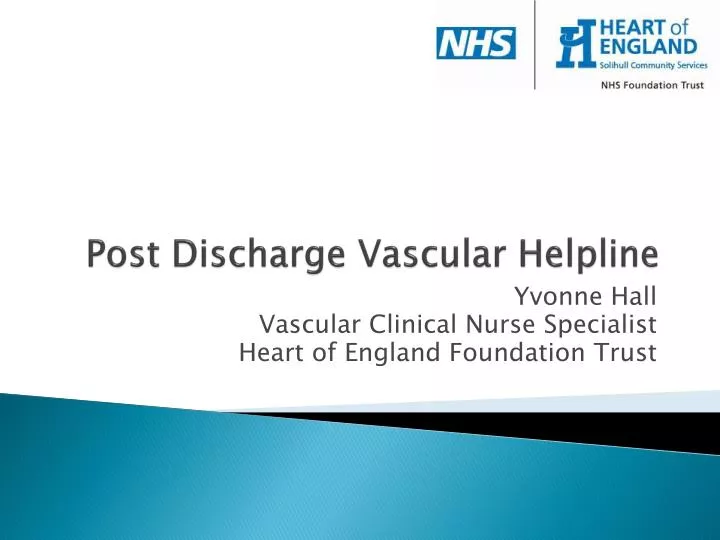 post discharge vascular helpline