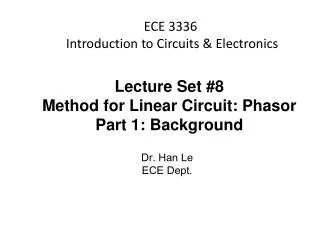 ECE 3336 Introduction to Circuits &amp; Electronics