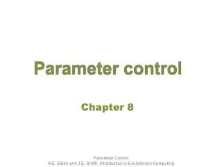 Parameter control