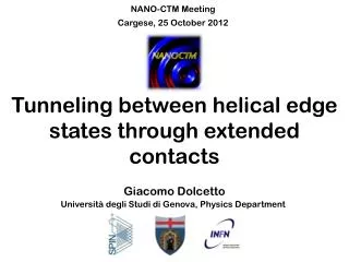Tunneling between helical edge states through extended contacts