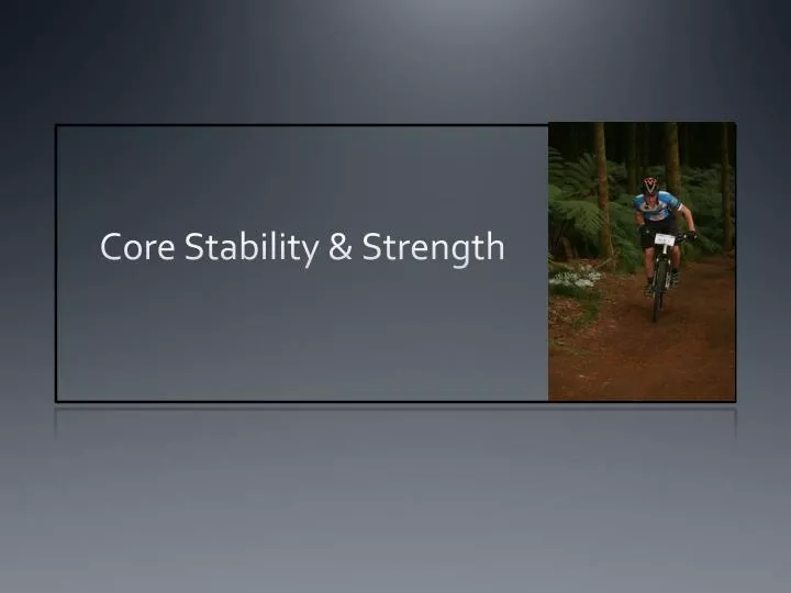 core stability strength
