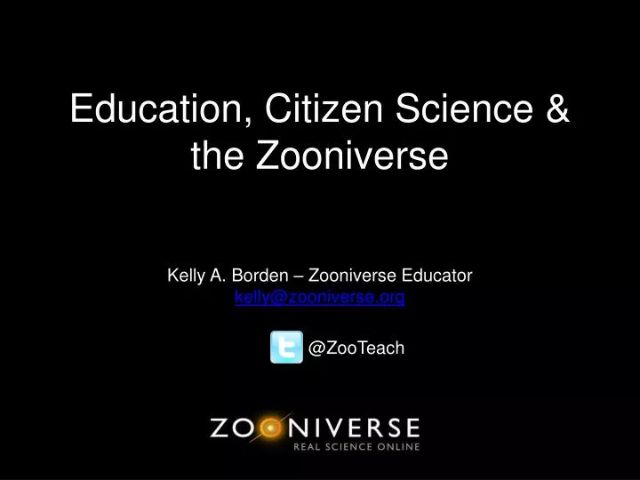 education citizen science the zooniverse