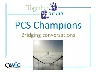 PCS Champions Bridging conversations