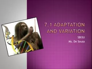 7.1 adaptation and variation