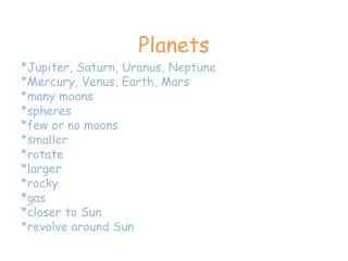 planets