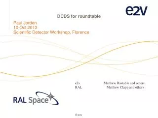 dcds for roundtable
