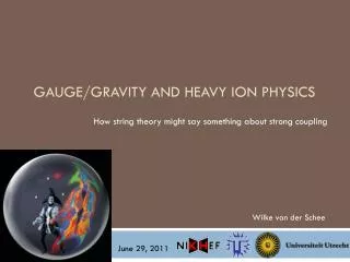 Gauge/gravity and Heavy ion physics