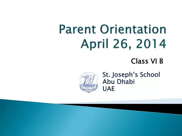 parent orientation april 26 2014