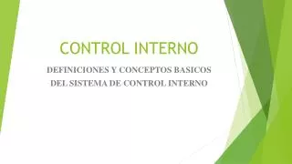 control interno