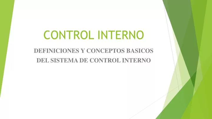 control interno
