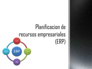 planificacion de recursos empresariales erp