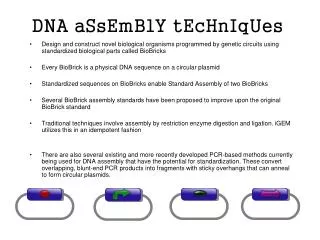 DNA aSsEmBlY tEcHnIqUes