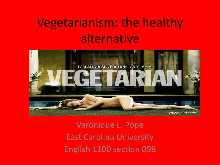 vegetarianism the healthy alternative