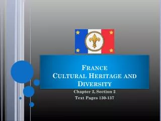 France Cultural Heritage and Diversity
