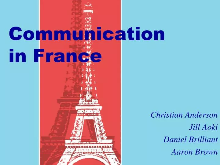 communication in france