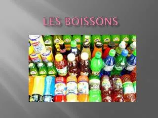 les boissons
