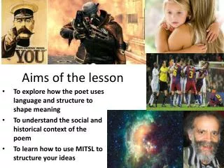Aims of the lesson