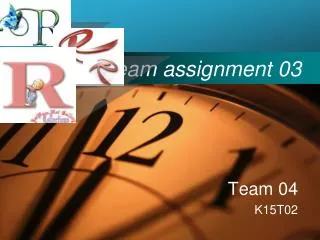 Team assignment 03