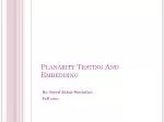 Planarity Testing And Embedding - slide 1