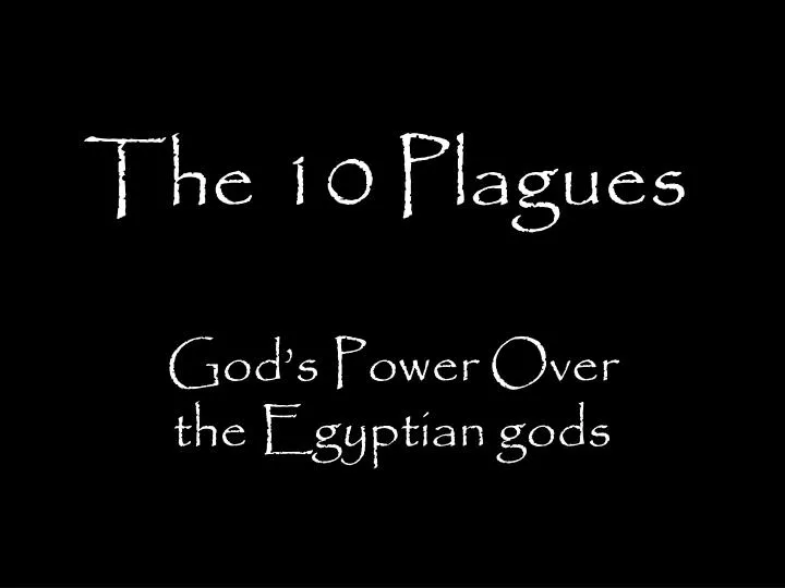 the 10 plagues