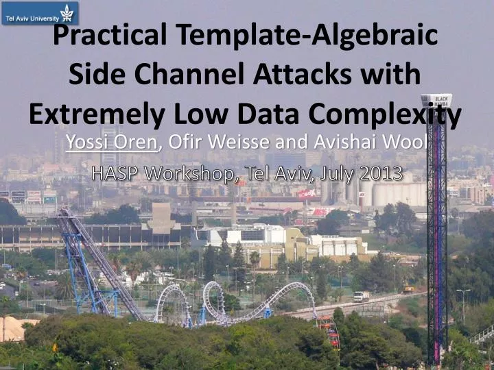 practical template algebraic side channel attacks with extremely low data complexity
