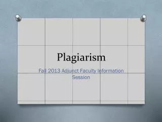 Plagiarism