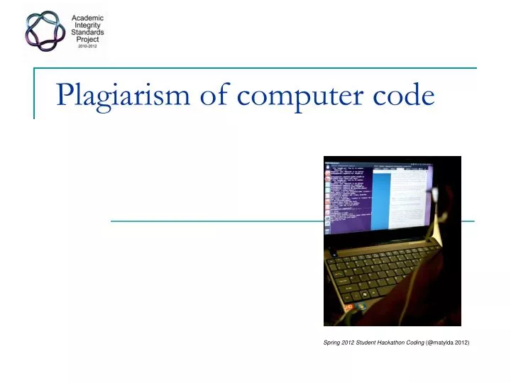 plagiarism of computer code