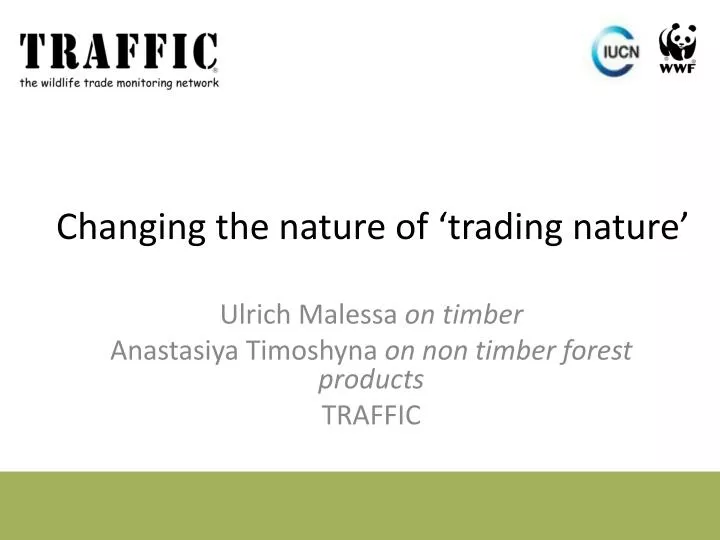 changing the nature of trading nature