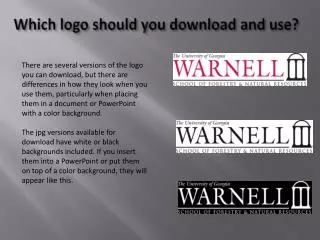 Which logo should you download and use?
