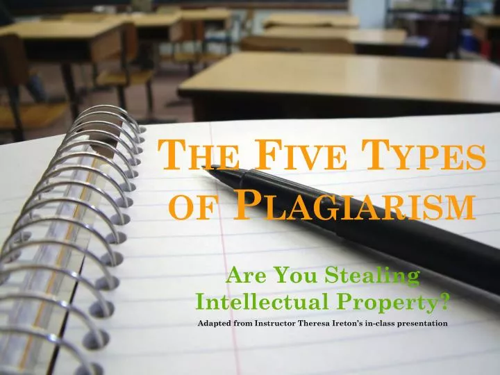 the five types of plagiarism