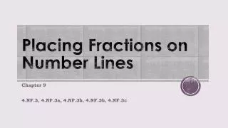 Placing Fractions on Number Lines