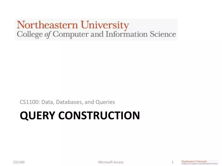 query construction