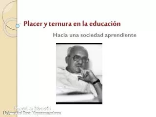 placer y ternura en la educaci n