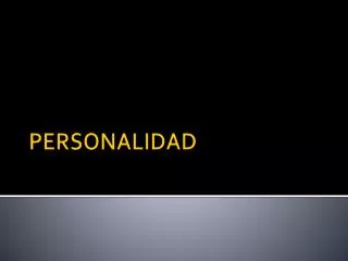 personalidad