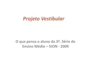 projeto vestibular