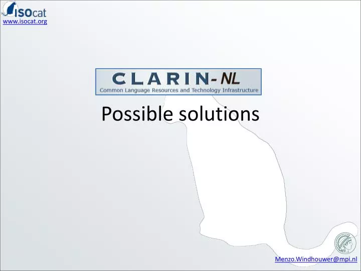possible solutions
