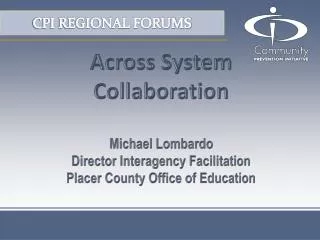 CPI REGIONAL FORUMS