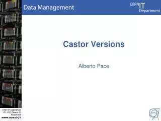 Castor Versions