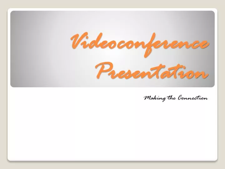 videoconference presentation