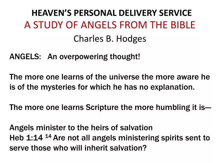 heaven s personal delivery service