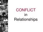 CONFLICT in Relationships - slide 1
