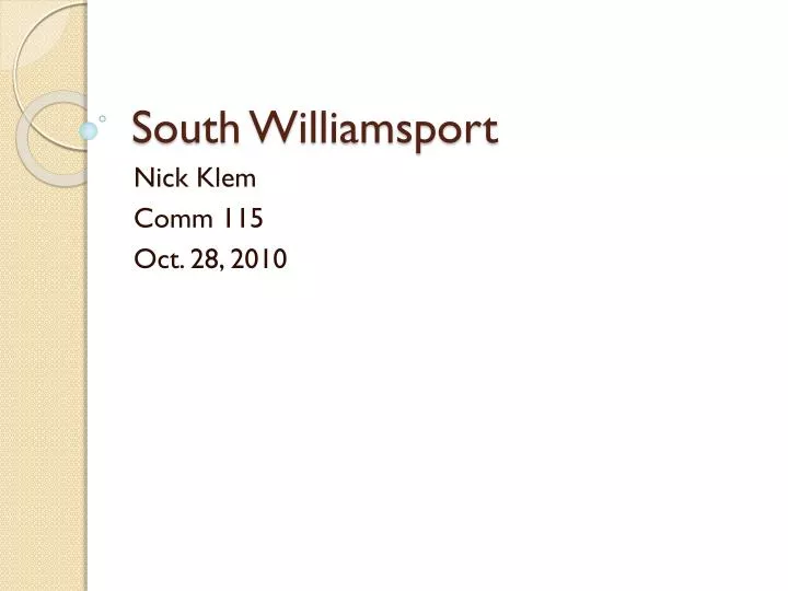 south williamsport