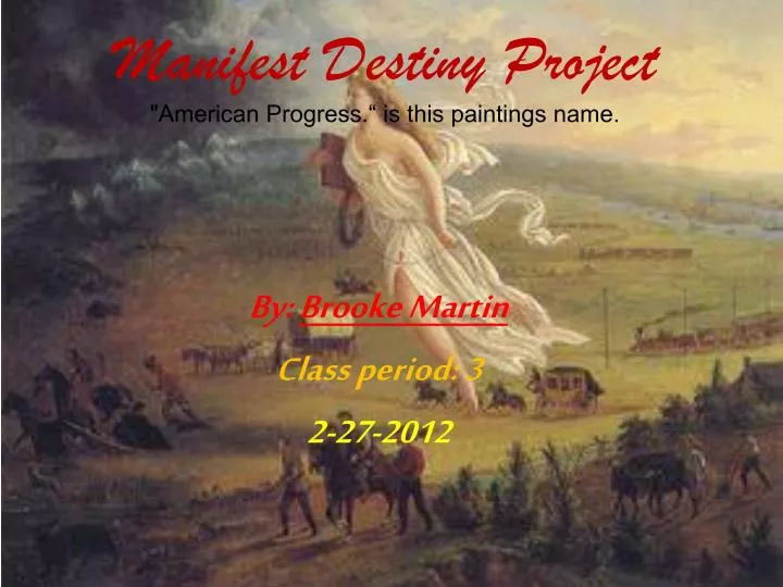 manifest destiny project american progress is this paintings name