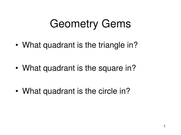 geometry gems