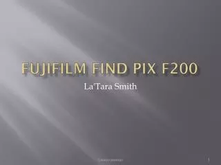 Fujifilm find pix f200
