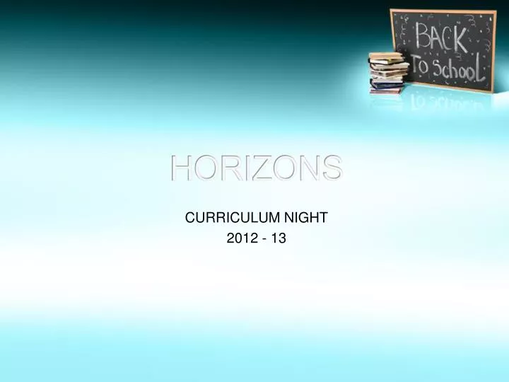 curriculum night 2012 13