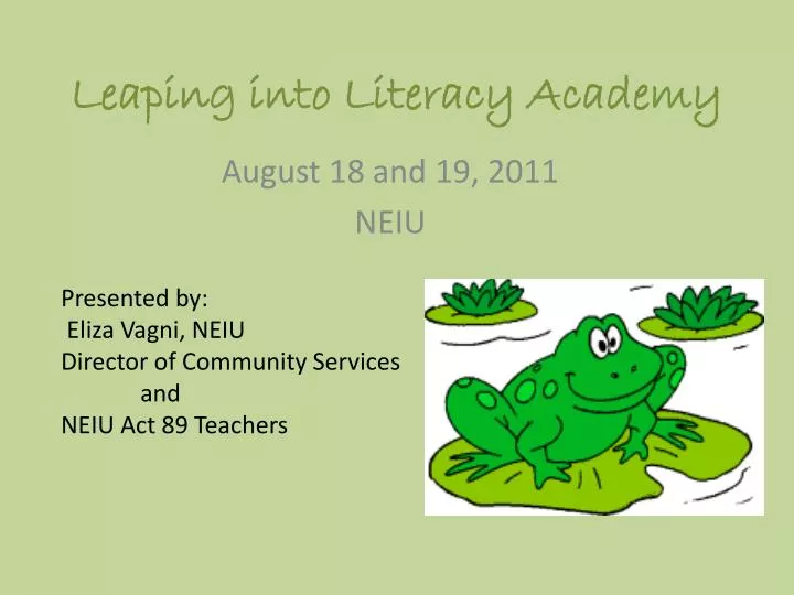 leaping into literacy academy
