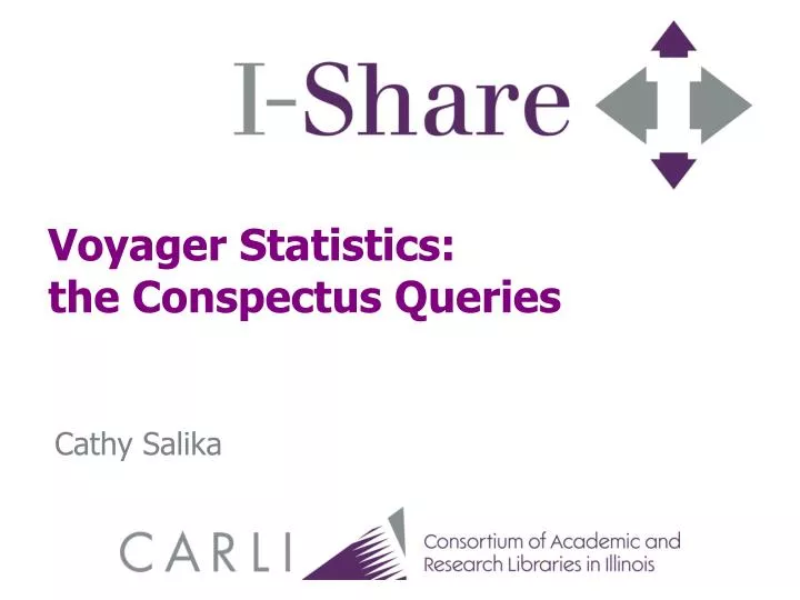 voyager statistics the conspectus queries